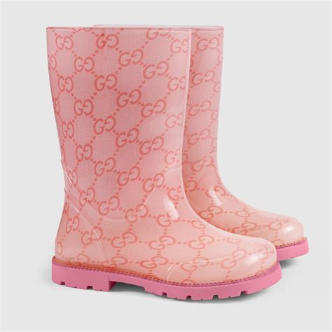 gucci rain boots toddler|Gucci monogram thigh high boots.